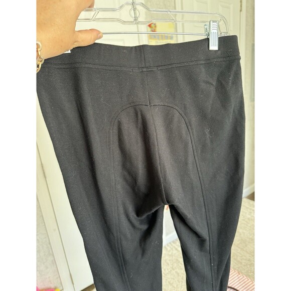 Hale Bob Medium Women’s Black Pig Suede Pants Skinny Pull On Ankle - Picture 14 of 15